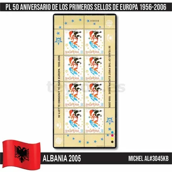 D0227 #2005 Albania. PL a 50-a Aniversare Europa timbre (MNH) MI # 3045KB